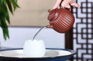 《高菱花》宜兴紫砂壶壶老师底槽青工艺美术师手工菱花茶壶