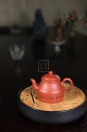 《饮月》宜兴市紫砂壶红皮龙全手工工艺美术师制作月饮茶具套壶