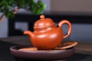 《掇球套组》宜兴紫砂壶助理工艺美术师手工茶壶茶具朱泥掇球