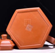 《六方禅隐》宜兴紫砂壶黄龙山本朱泥工艺美术师手工茶壶茶具