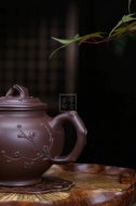 《报春》宜兴助理工艺美术师手工紫砂壶紫泥料茶壶报春茶具