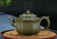《如意八方》宜兴紫砂壶高级工艺美术师纯手工民国绿中壶茶具泡茶壶八方