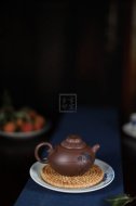 《渔翁》宜兴紫砂壶全手工茶壶老师茶具底槽青渔翁壶