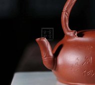 《佛肚竹提梁》宜兴紫砂壶套装家用工艺美术师沈洪斌手工降坡泥名家功夫茶壶茶具