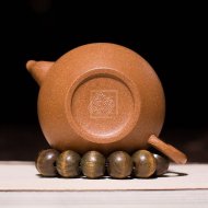 《柿元》宜兴紫砂壶助理工艺美术师手工名家彩段柿元茶壶茶具送礼套装