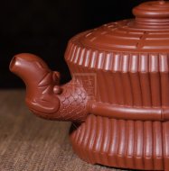 《龙头一捆竹》宜兴紫砂壶助工纯手工制大红袍收藏实用龙头一捆竹