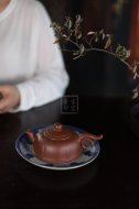 《裙舞》宜兴紫砂壶工艺美术师纯手工创新壶泡茶壶底槽青茶具