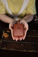 《云卷飞泉》宜兴紫砂壶高级工艺美术师手工降坡泥降坡泥茶壶茶具四方