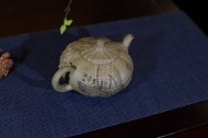 《南瓜》宜兴紫砂壶名家助理工艺美术师纯手工青灰段中壶茶具功夫泡茶壶家用南瓜套装