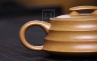 《步步高升》宜兴紫砂壶工艺美术师手工黄金段茶壶