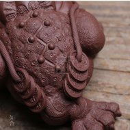 《招财金蟾》宜兴紫砂壶手工紫泥紫砂壶茶具