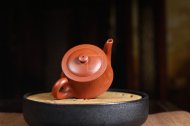 《曲壶》宜兴紫砂壶工艺美术师手工大红袍曲壶茶壶茶具