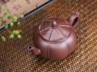 《荷趣》宜兴紫砂壶助理工艺美术师手工茶壶茶具紫泥
