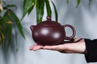 《西施》宜兴方把全手工紫砂壶紫泥西施