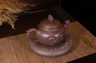 《福猴》宜兴紫砂工艺美术师手工紫泥泡茶壶套壶