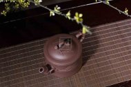 《竹节壶》宜兴紫砂壶助理工艺美术师手工竹节壶紫泥