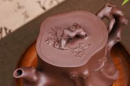 《梅桩套组》宜兴纯手工紫砂壶梅桩全手工花器紫泥泡茶壶