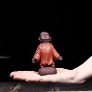 《静思和尚》宜兴民间艺人全手工紫砂壶茶壶老师紫泥