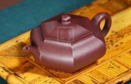 《六方》宜兴紫砂壶工艺美术师纯手工紫泥泡茶壶六方茶具