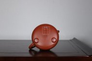 《刻绘石瓢》宜兴工艺美术师工紫砂壶家藏大红袍石瓢
