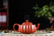 《菱花井栏》宜兴紫砂壶工艺美术师手工大红袍泡茶壶菱花井栏茶具