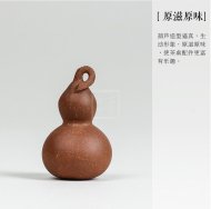 《手工七彩葫芦茶宠摆件》宜兴紫砂壶手工紫砂泡茶壶礼品