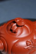 《鱼化龙》宜兴紫砂壶鱼化龙紫砂泡茶壶朱泥手工工艺美术师紫砂茶具