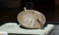 《小莲蓬》宜兴青灰泥工艺美术师全手工收藏把玩创新壶茶具