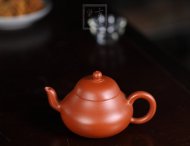 《孟臣款梨形》宜兴朱泥紫砂壶手工收藏茶壶茶具梨形