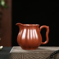 《菱花公道杯2》宜兴紫砂壶手工泡茶壶茶具大红袍
