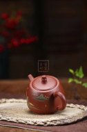 《山水井栏》宜兴紫砂壶工艺美术师手工井栏底槽青