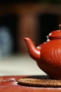 《山水笑樱（泥绘）》宜兴紫砂壶工艺美术师茶具顶级大红袍笑樱