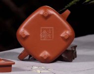 《四方石瓢》宜兴紫砂壶功夫茶具泡茶壶工艺美术师手工黄龙山朱泥