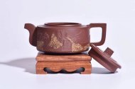 《万里长城》宜兴黄龙山清水泥紫砂壶茶具