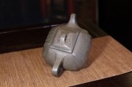 《四方抽角石瓢》经典紫砂壶抽角宜兴全手工高级工艺美术师泡茶壶茶具蟹壳青段泥
