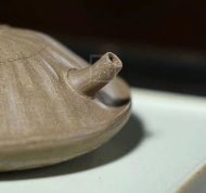 《小莲蓬》宜兴青灰泥工艺美术师全手工收藏把玩创新壶茶具