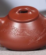 《子冶石瓢》宜兴紫砂壶手工高级工艺美术师大红袍壶茶壶石瓢茶具