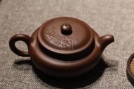 《扁腹》宜兴紫砂壶仿古紫泥泡茶壶