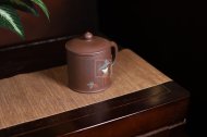 《盖杯》宜兴紫砂壶全手工泡茶壶民间艺人大师紫泥盖杯