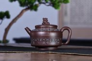 《瑞狮》宜兴紫砂壶纯手工紫泥泡茶壶
