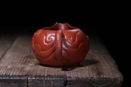 《鱼化龙公道杯》宜兴紫砂壶手工大师收藏级茶壶大红袍料