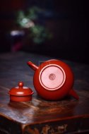 《水平》紫砂壶茶具水平大红袍壶全手工茶壶