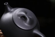 《景舟石瓢》宜兴紫砂壶助理工艺美术师手工黑料石瓢茶壶茶具