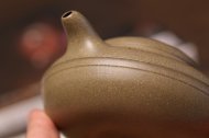 《线圆》宜兴紫砂壶助理工艺美术师手工茶壶线圆老师顶级蟹壳青壶