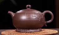《叶下塘秋》宜兴工艺美术师手工紫砂壶茶壶老师制紫泥