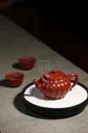 《菱韵花香》宜兴紫砂壶手工工艺美术师大红袍壶茶壶菱花茶具