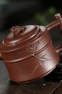 《富贵竹节套组》宜兴紫砂壶套组紫砂泡茶壶紫泥手工工艺美术师紫砂茶具