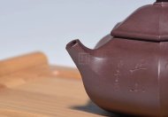 《六方容天》宜兴紫砂壶高级工艺美术师手工紫泥竹容天茶壶茶具