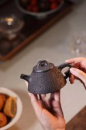 《霸王瓢》宜兴石瓢紫砂壶实力派名家手工茶壶黑铁砂紫砂壶