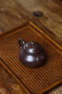 《潘壶》经典器型紫砂100目紫泥潘壶古朴典雅